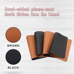 Tablemats not of Paper or Textile Faux Leather Placemats, Set of 8 Kitchen Tabl